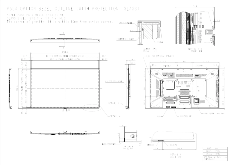 Image de la première page du manuel de l'appareil MultiSync P554 PG