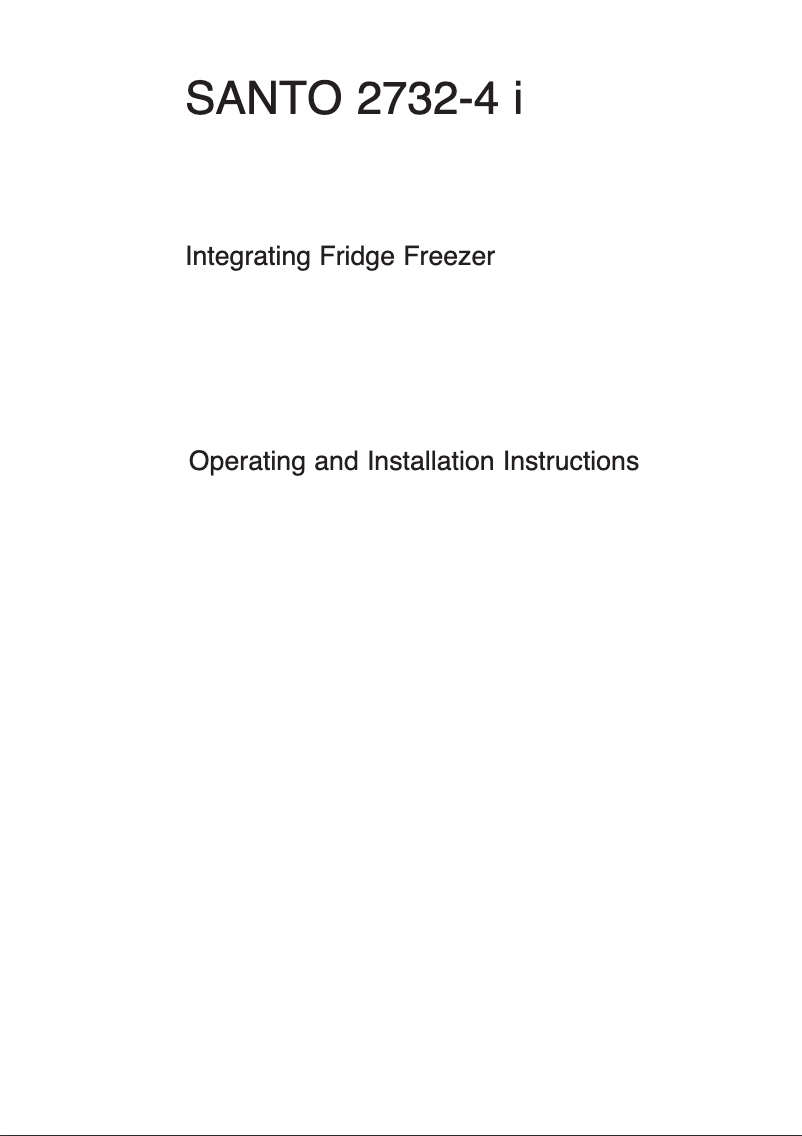 Page 1 de la notice Manuel utilisateur AEG Santo 2732-4 I