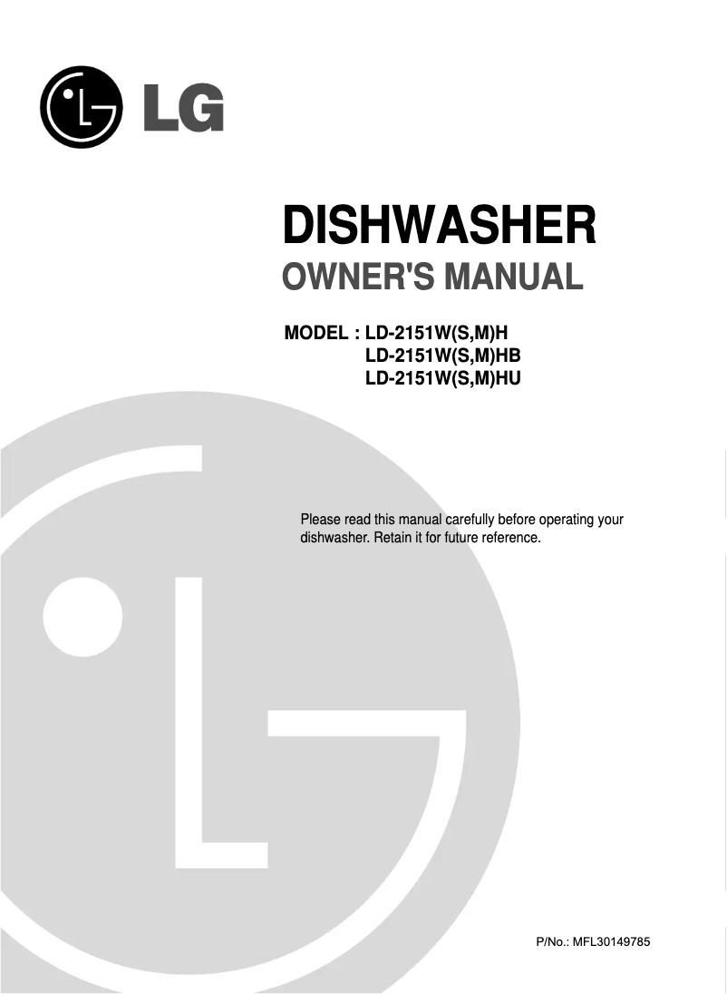 Page 1 de la notice Manuel utilisateur LG LD-2141WH