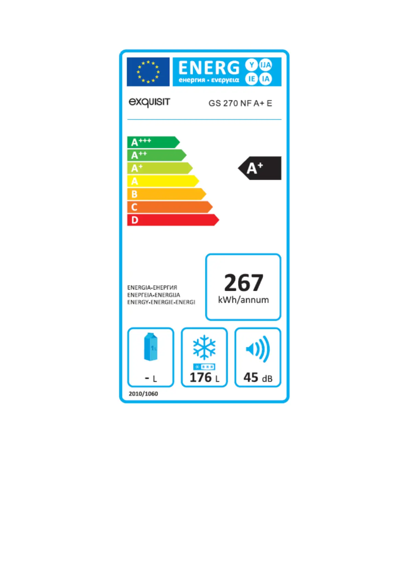 Image de la première page du manuel de l'appareil GS270NFA+E