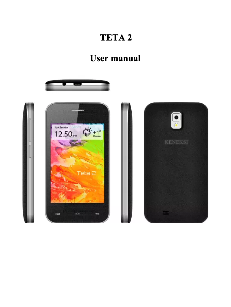 Page n°1 - Manuel utilisateur Keneksi Teta 2