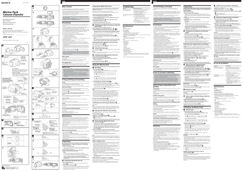 Page n°1 - Manuel utilisateur Sony MPK-WB