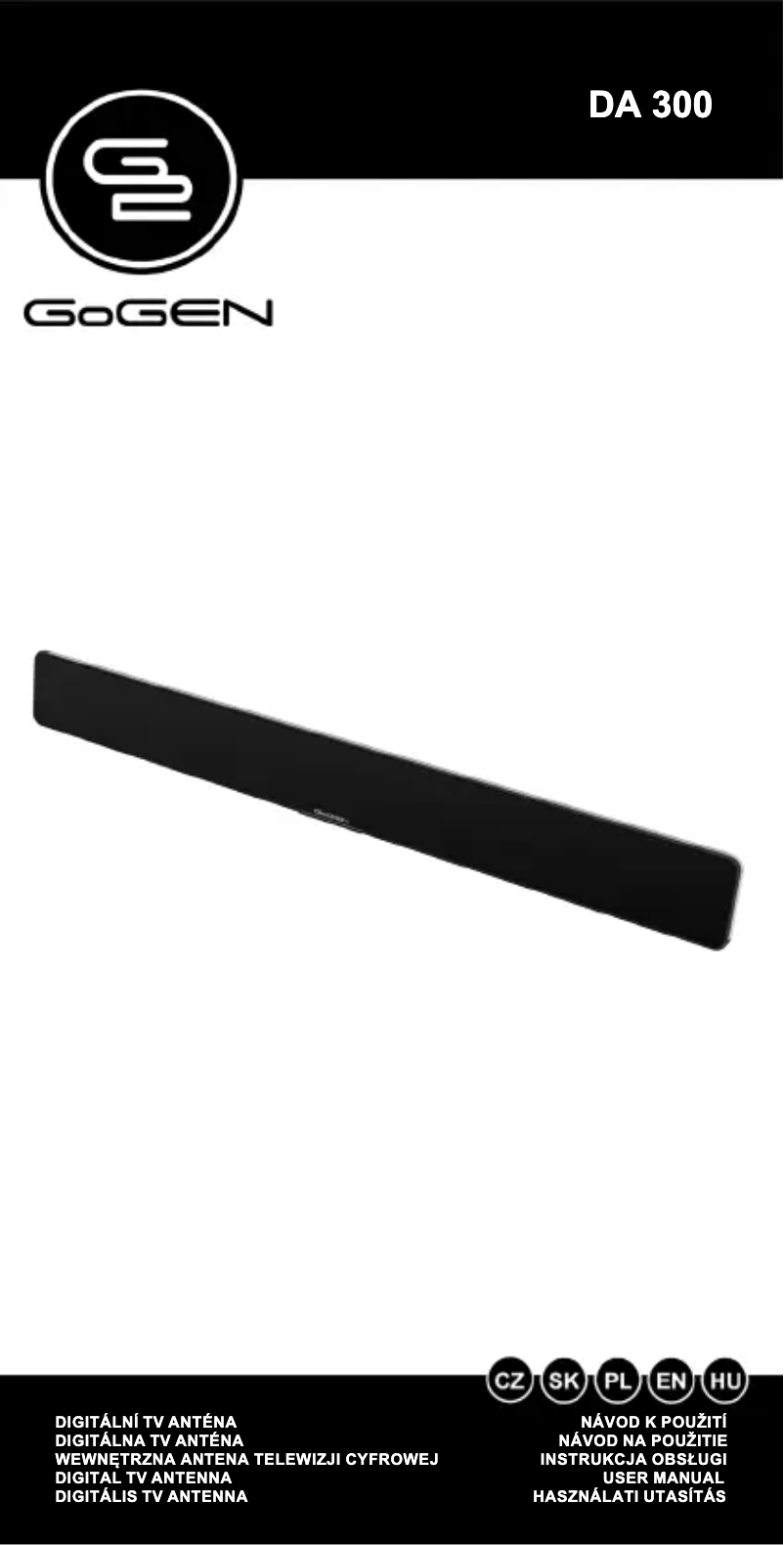 Page 1 de la notice Manuel utilisateur GoGen DA300