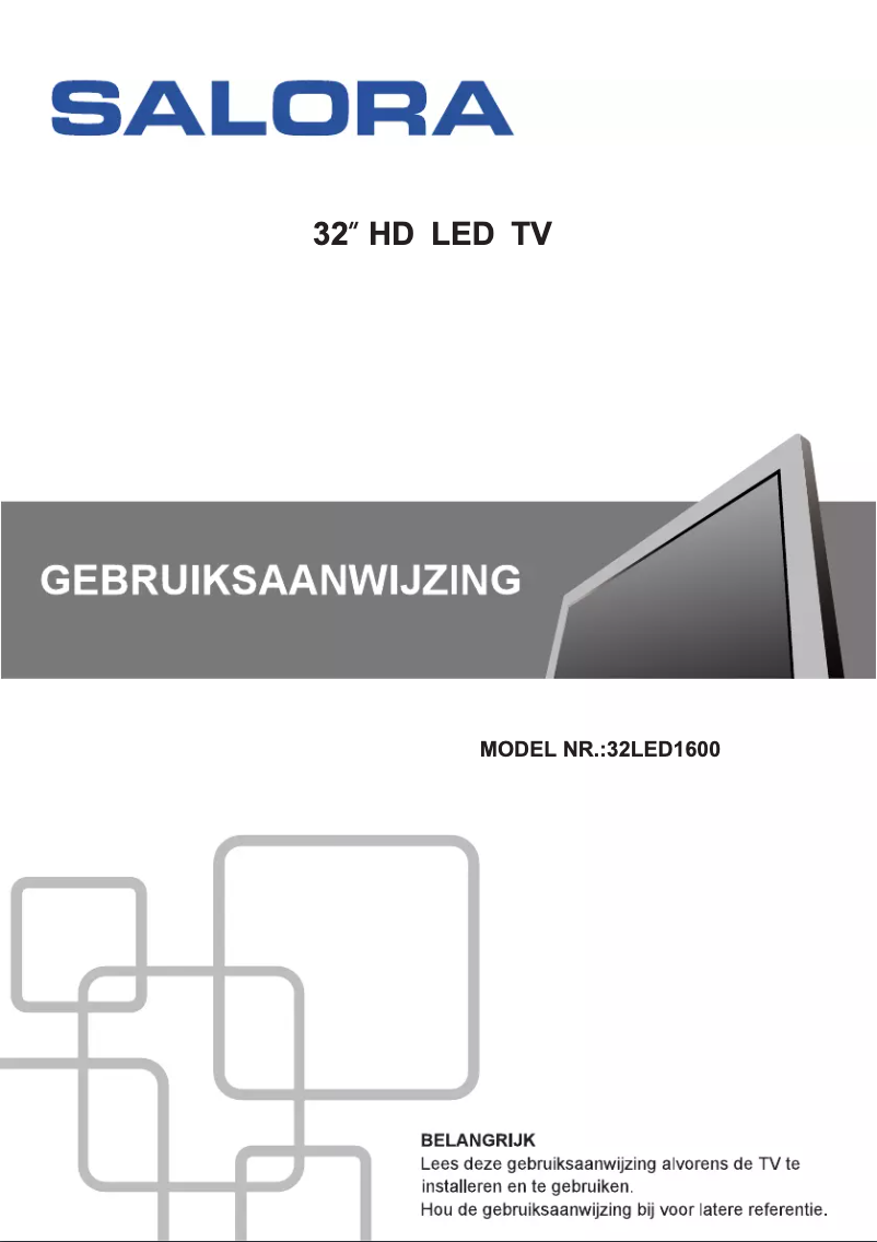 Image de la première page du manuel de l'appareil 32LED1600