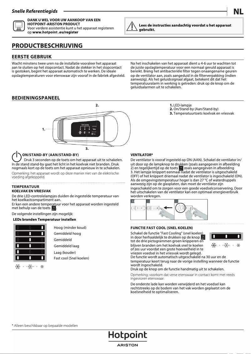 Page 1 de la notice Instructions / montage Hotpoint BCB 7030 D2