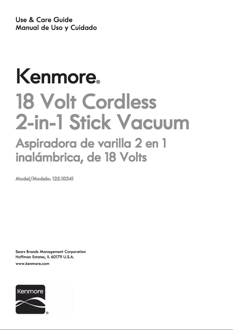 Image de la première page du manuel de l'appareil 125.10341