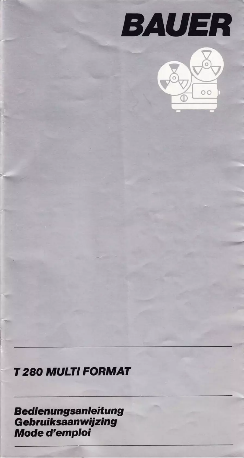 Page n°1 - Manuel utilisateur Bauer T280 Multi Format