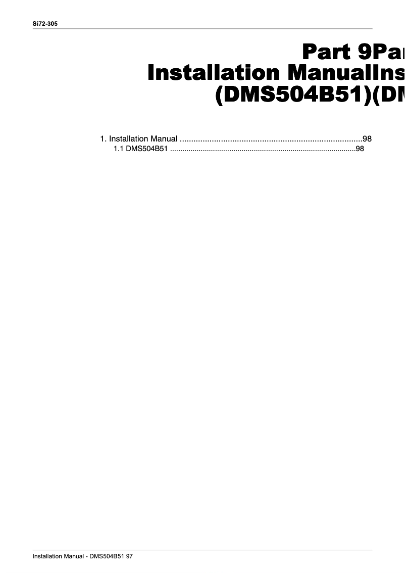 Image de la première page du manuel de l'appareil DMS504B51