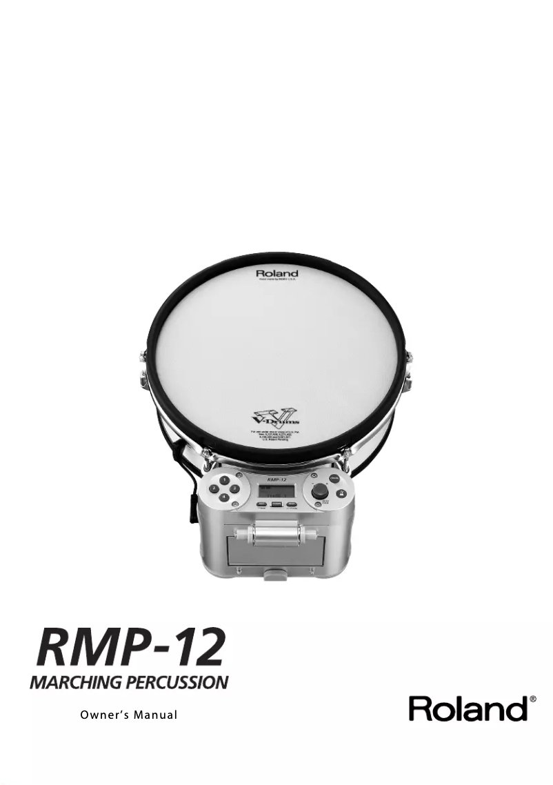 Page 1 de la notice Manuel utilisateur Roland RMP-12