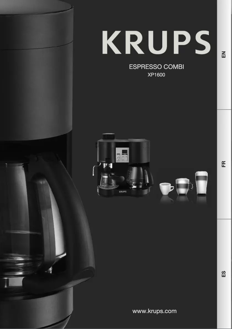 Page n°1 - Manuel utilisateur Krups Combi Steam XP1600