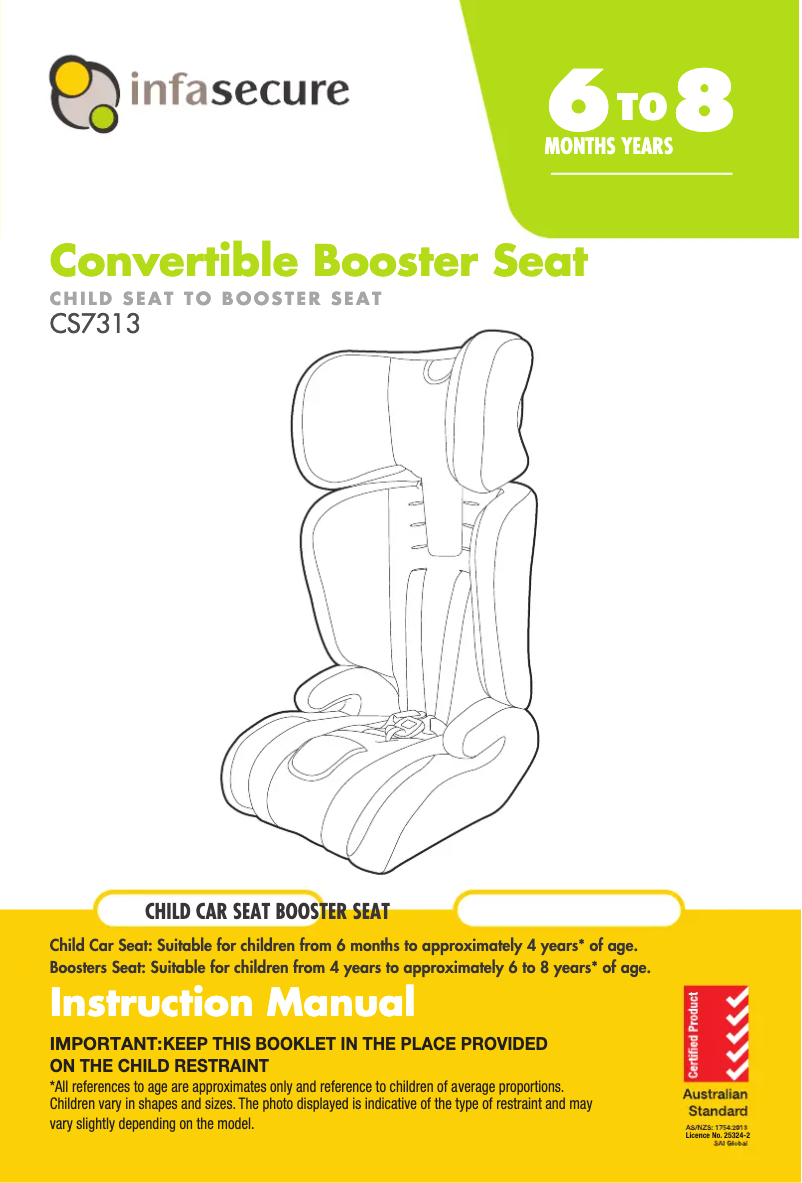 Página 1 del manual Manual de usuario InfaSecure Duo-Ride