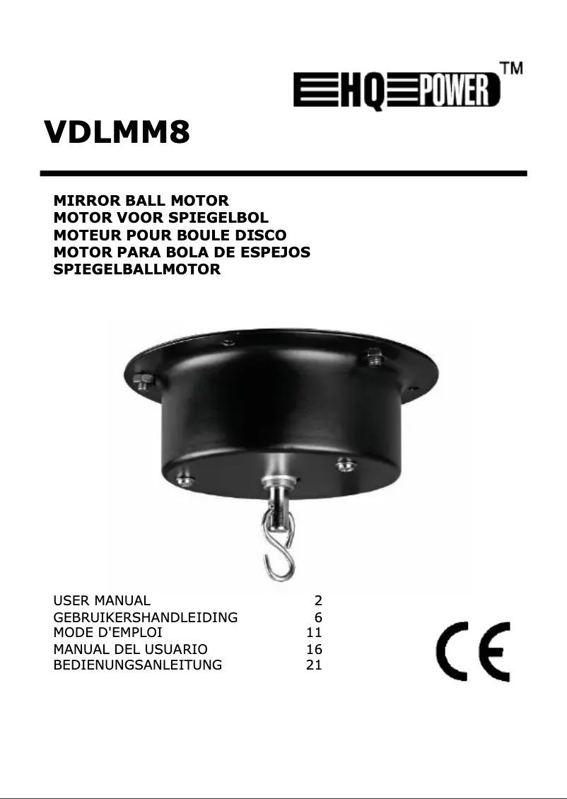 Image de la première page du manuel de l'appareil VDLMM8