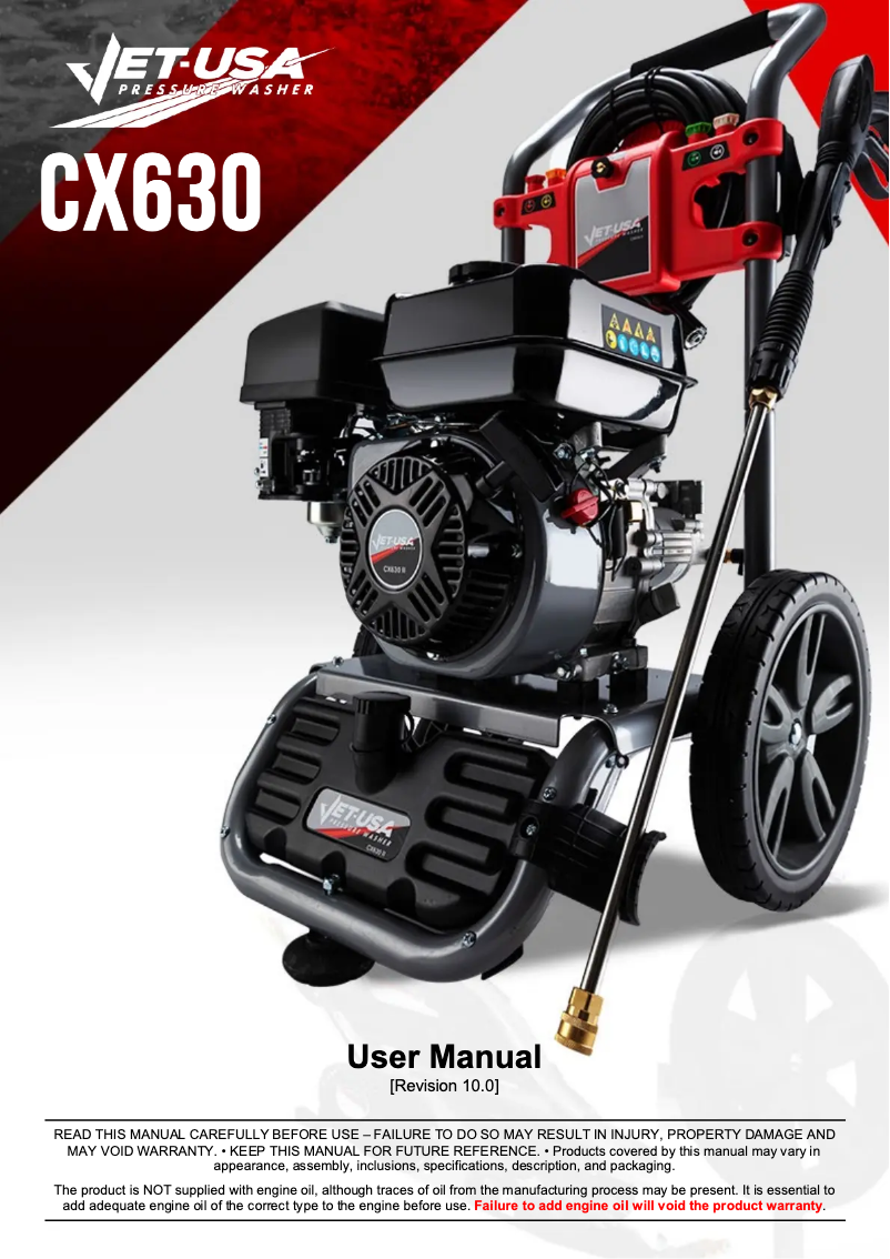 Page n°1 - Manuel utilisateur Jet-USA CX630