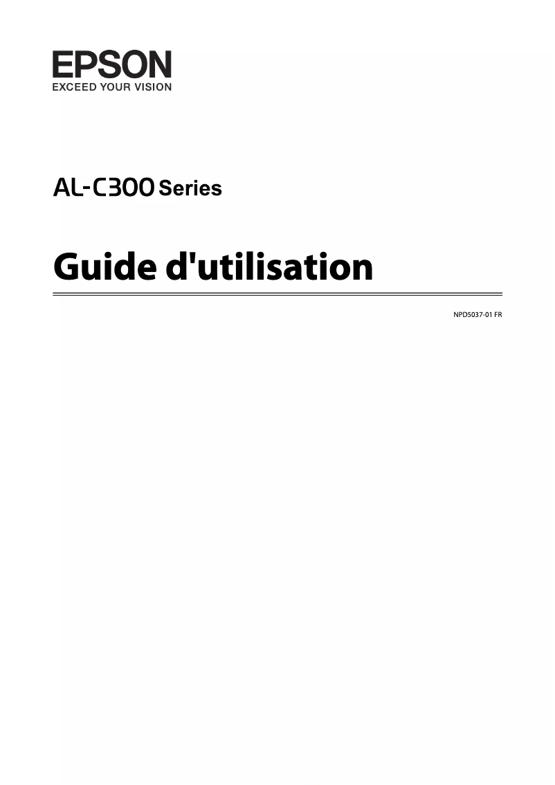 Page n°1 - Manuel utilisateur Epson WorkForce AL-C300N