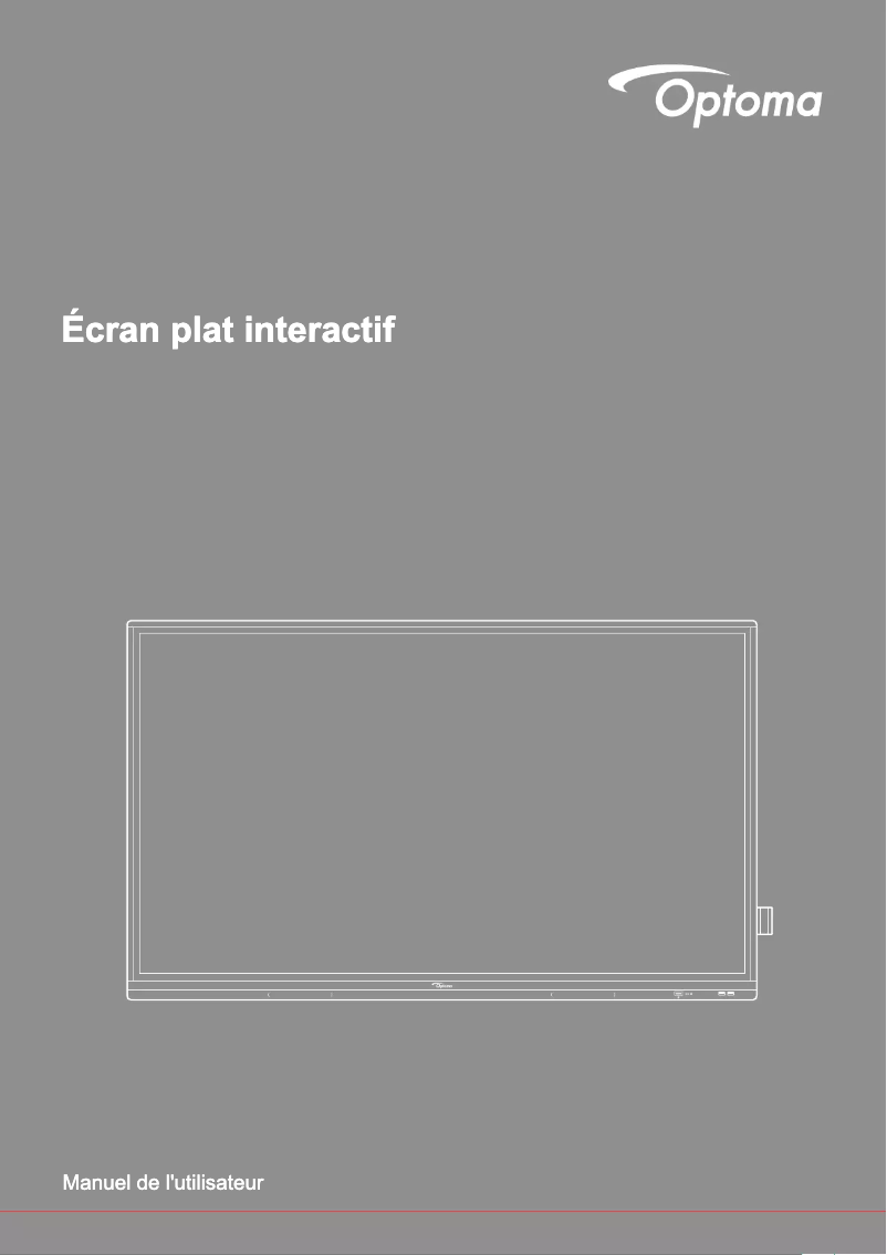 Page n°1 - Manuel utilisateur Optoma 5862RK
