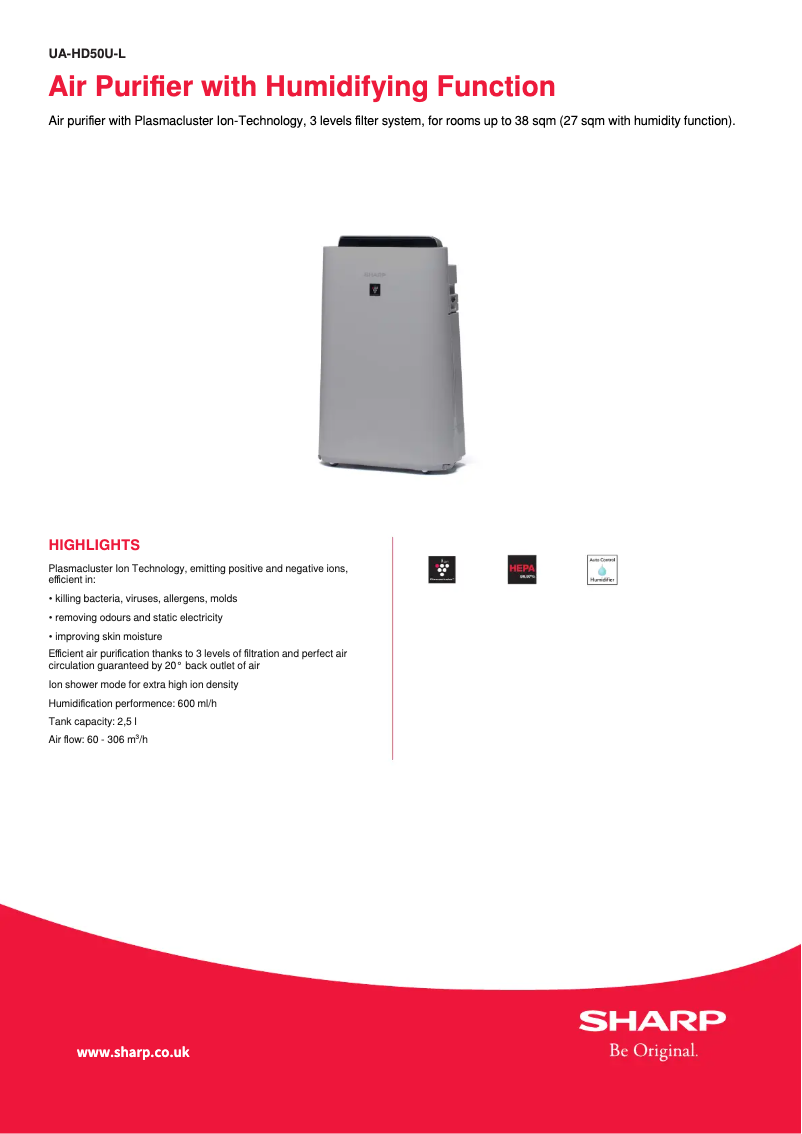 Image de la première page du manuel de l'appareil UA-HD50U