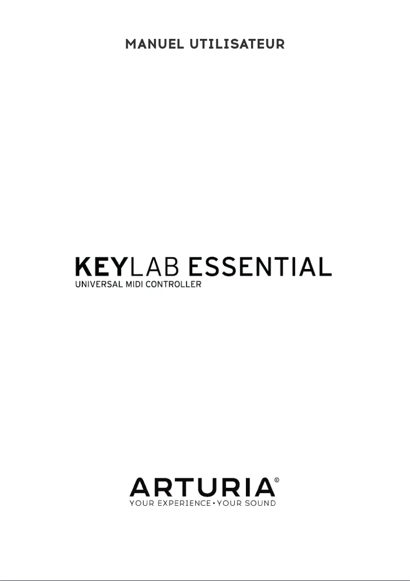 Page 1 de la notice Manuel utilisateur Arturia Keylab Essential 49