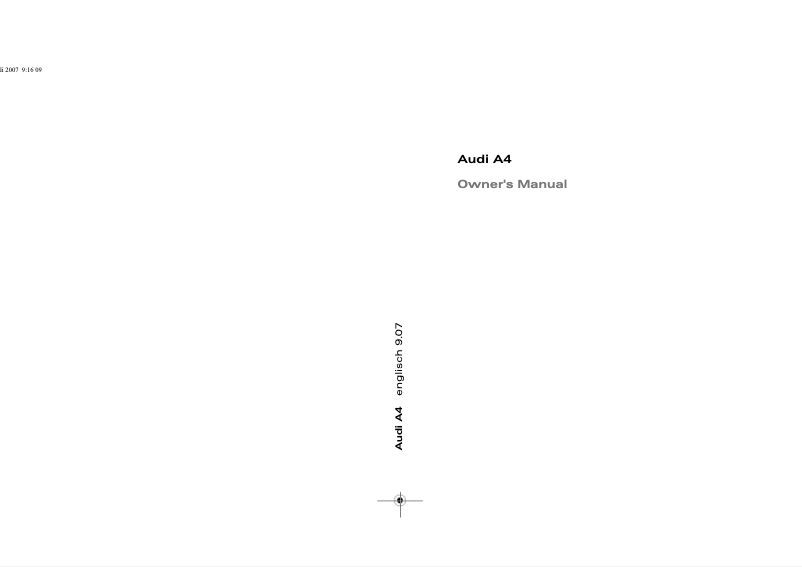 Página 1 del manual Manual de usuario Audi A4 (2008)