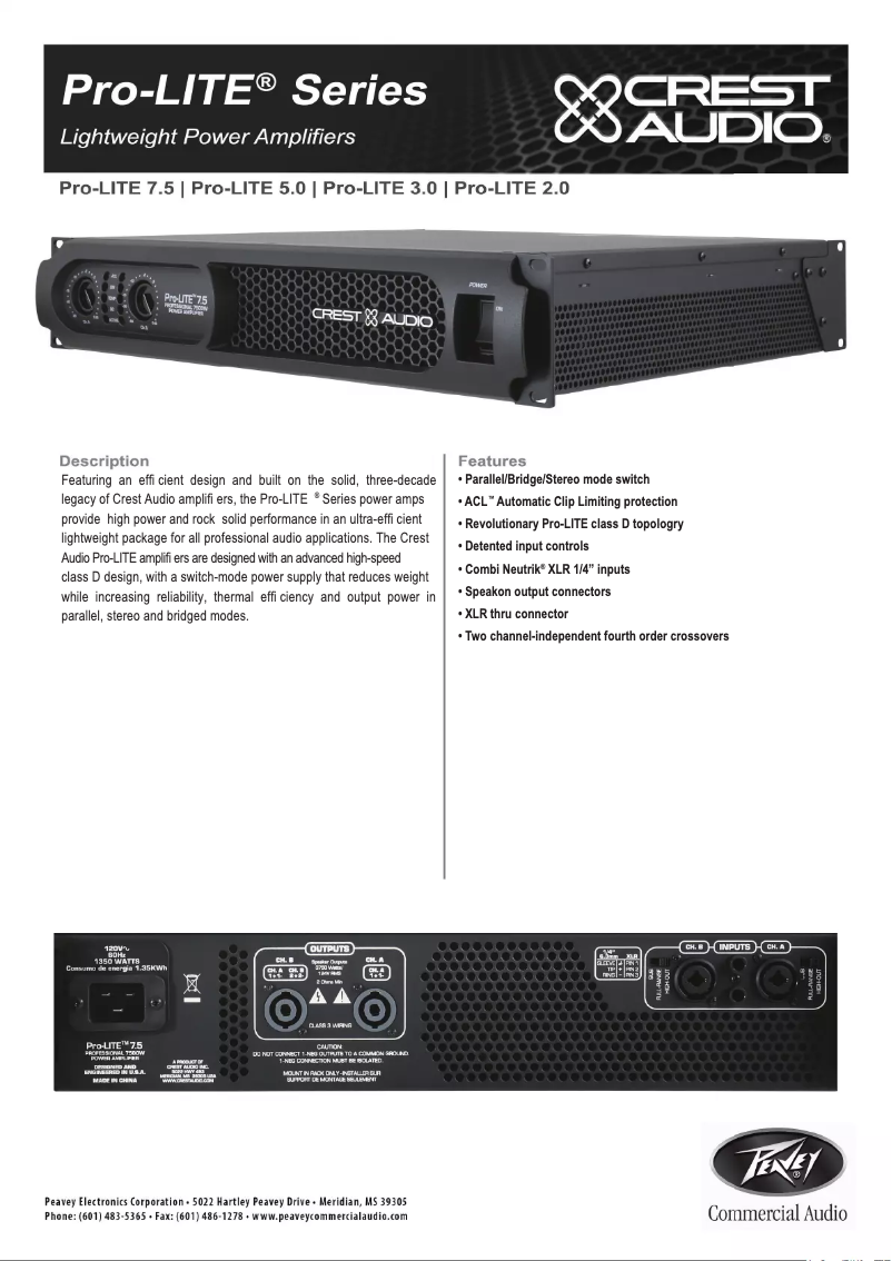 Image de la première page du manuel de l'appareil Pro-LITE 3.0