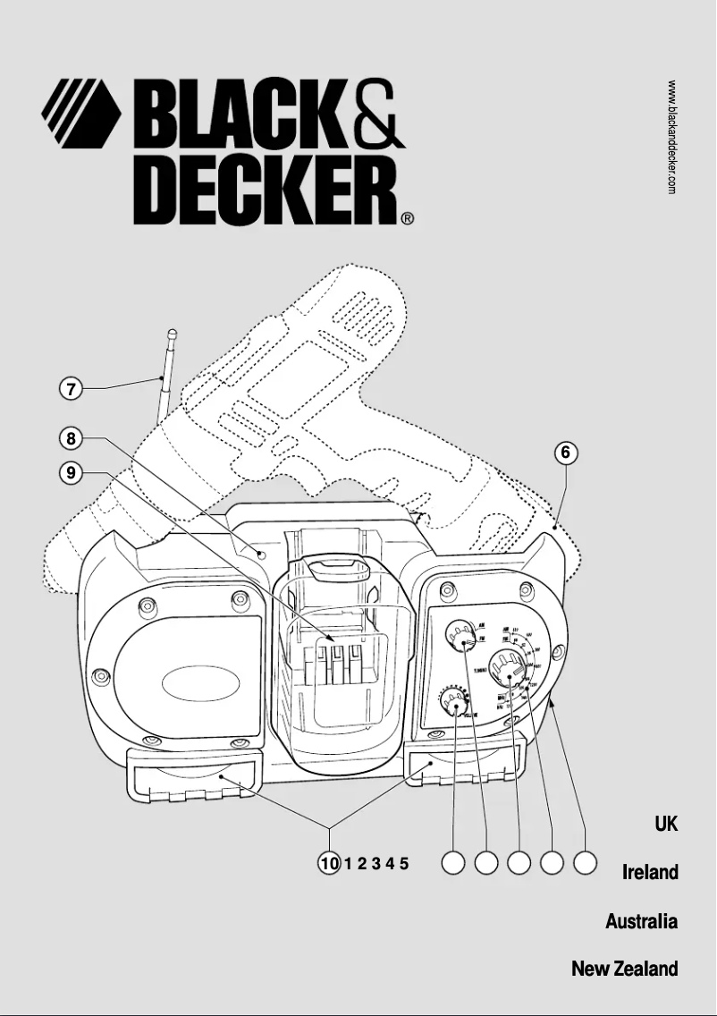 Page 1 de la notice Manuel utilisateur Black & Decker R123F2