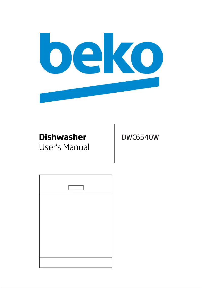 Page 1 de la notice Manuel utilisateur Beko DWC6540W