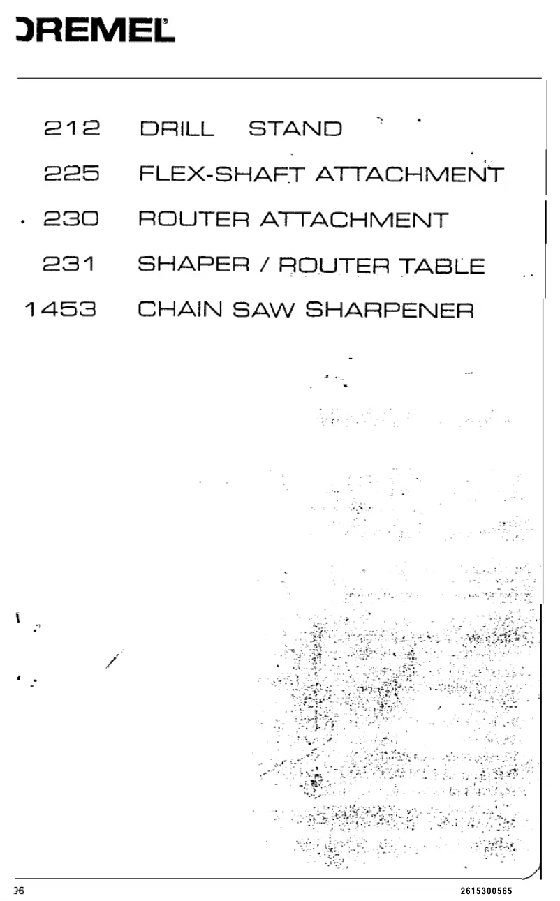 Image de la première page du manuel de l'appareil 225
