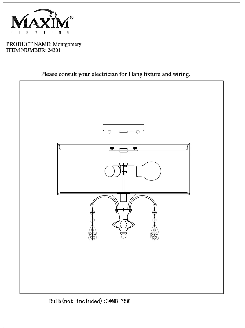 Page 1 de la notice Manuel utilisateur Maxim 24301C