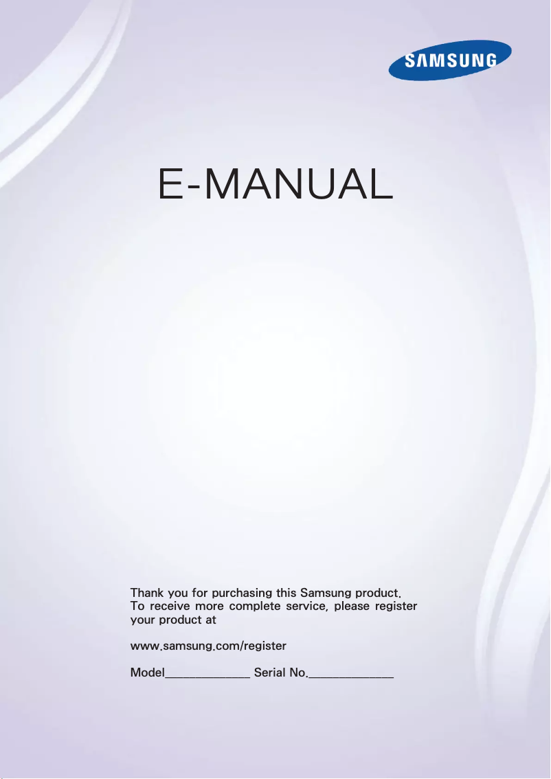 Page n°1 - Manuel utilisateur Samsung UA55F6700AM
