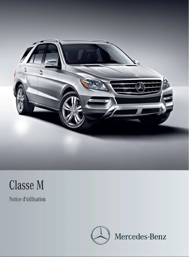 Page 1 de la notice Manuel utilisateur Mercedes-Benz M-Class (2013)