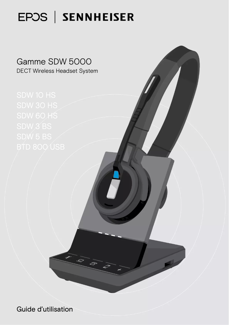 Page n°1 - Manuel utilisateur Sennheiser SDW 5063