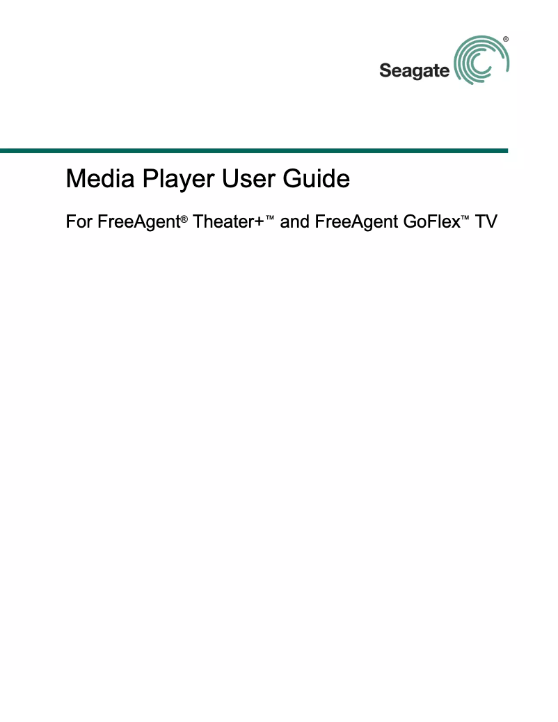 Page n°1 - Manuel utilisateur Seagate STAJ200