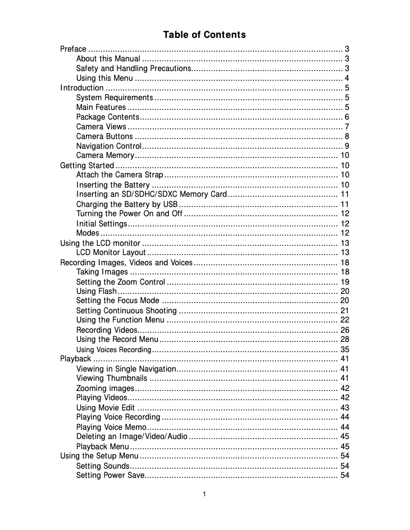 Image de la première page du manuel de l'appareil LM16-Z52