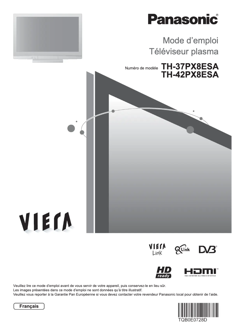 Página 1 del manual Manual de usuario Panasonic TH-42PX8ESA