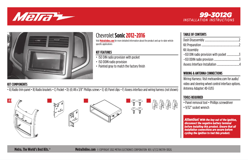 Página 1 del manual Manual de usuario AXESS 99-3012G
