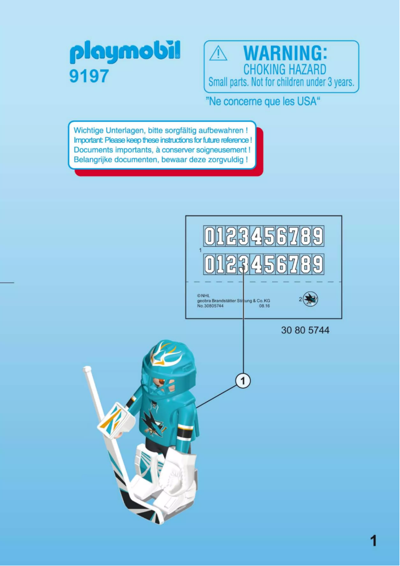 Page n°1 - Manuel utilisateur Playmobil 9197