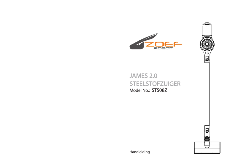 Page n°1 - Manuel utilisateur Zoef Robot James 2.0 STS08Z