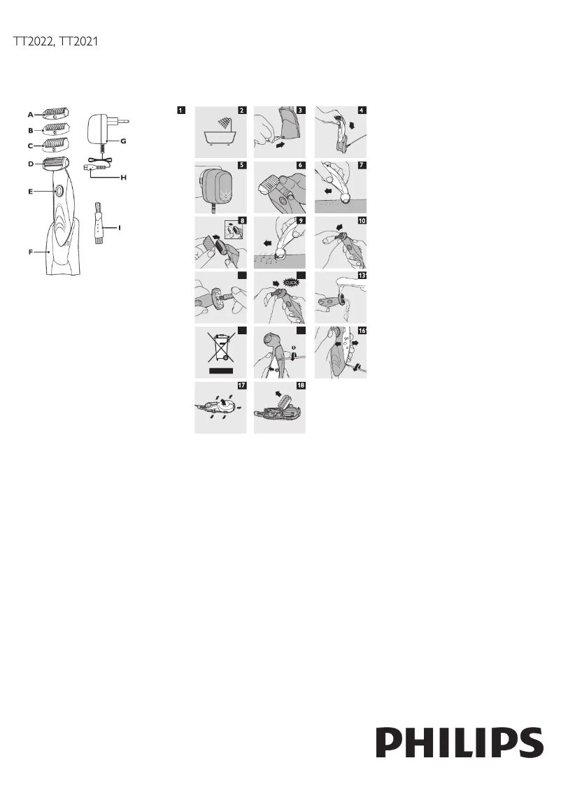 Page 1 de la notice Manuel utilisateur Philips TT2021