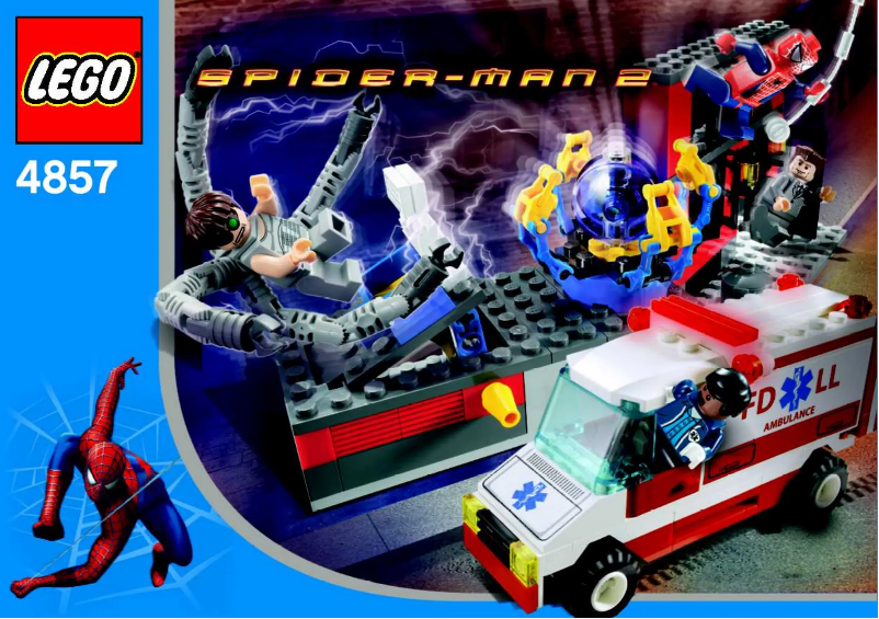 Page n°1 - Manuel utilisateur Lego Spiderman 4857