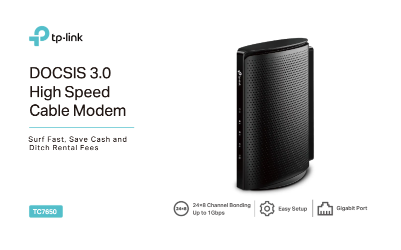 Page n°1 - Fiche technique TP-Link TC7650