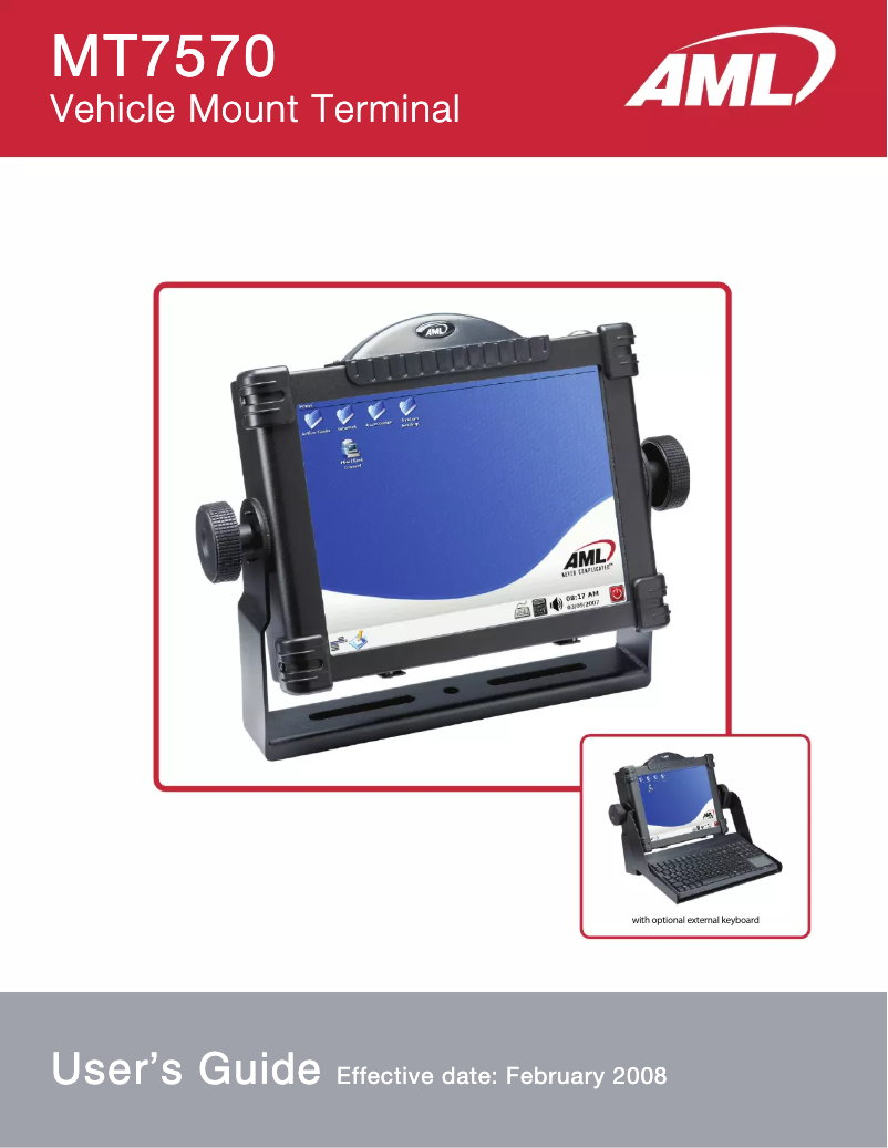 Image de la première page du manuel de l'appareil MT7570