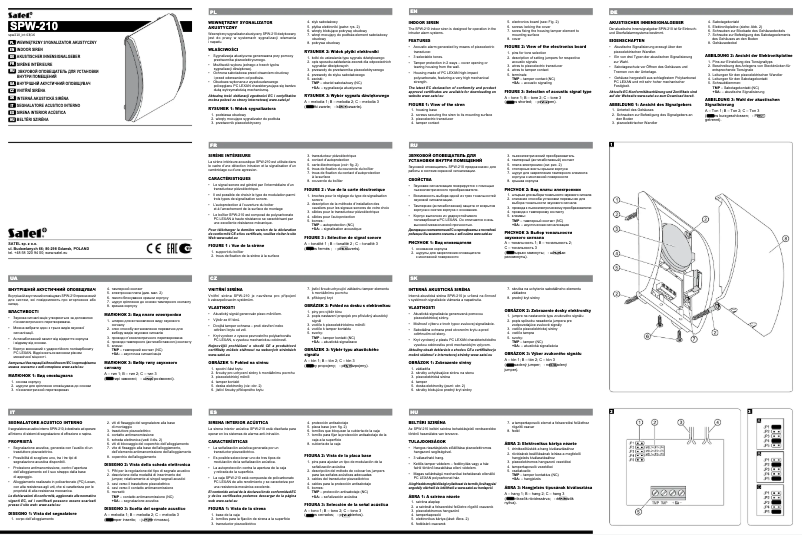 Page n°1 - Manuel utilisateur Satel SPW-210