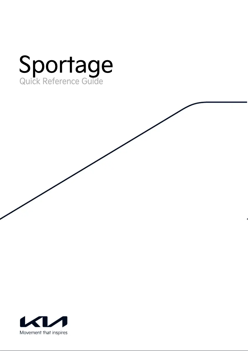 Page 1 de la notice Manuel utilisateur Kia The all-new Sportage (2022)