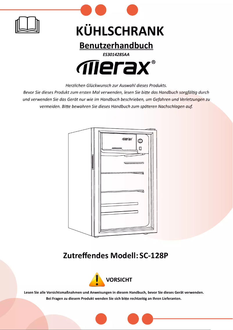 Image de la première page du manuel de l'appareil SC-128P