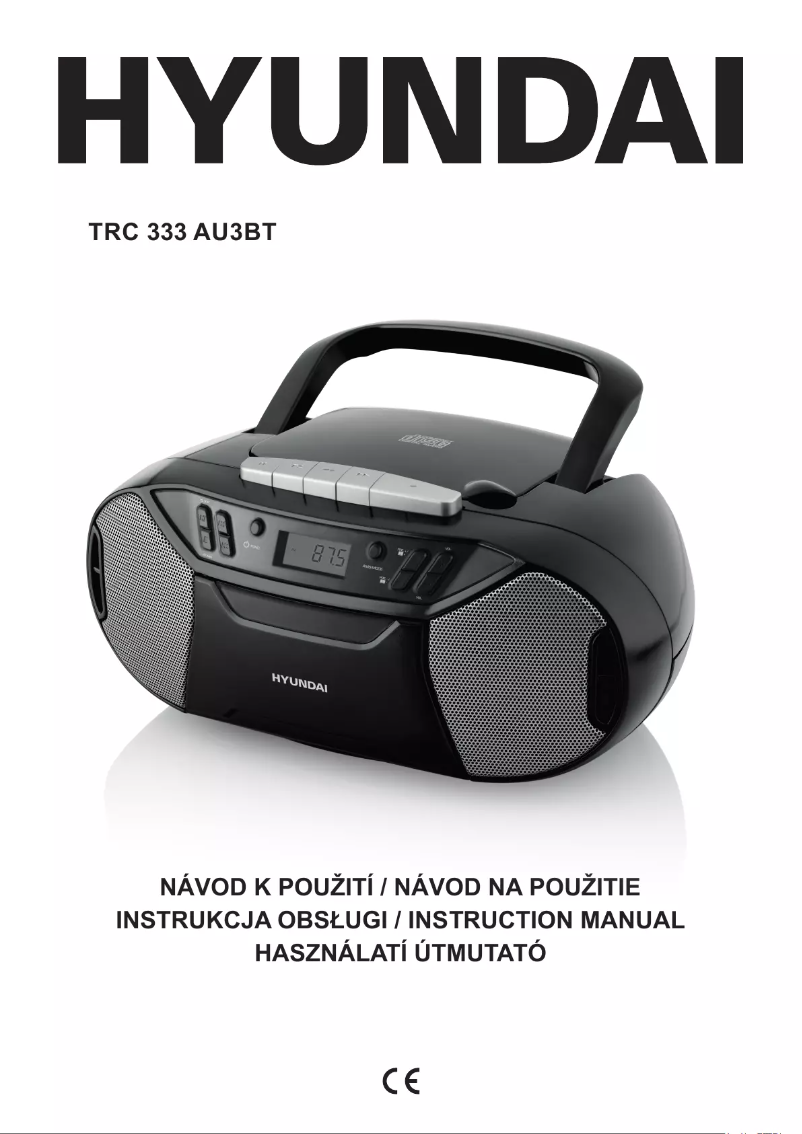 Page 1 de la notice Manuel utilisateur Hyundai TRC 333 AU3BT