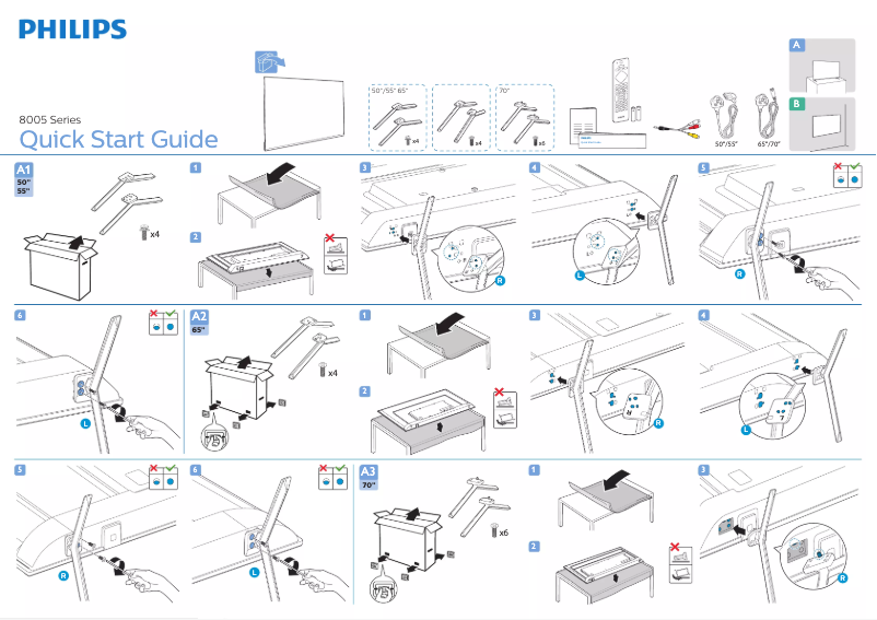 Page n°1 - Manuel utilisateur Philips 70PUD8005