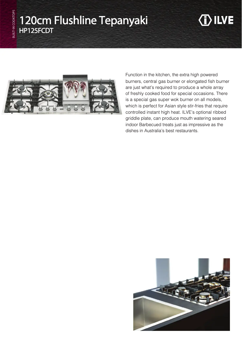 Page n°1 - Fiche technique Ilve HP125FDT