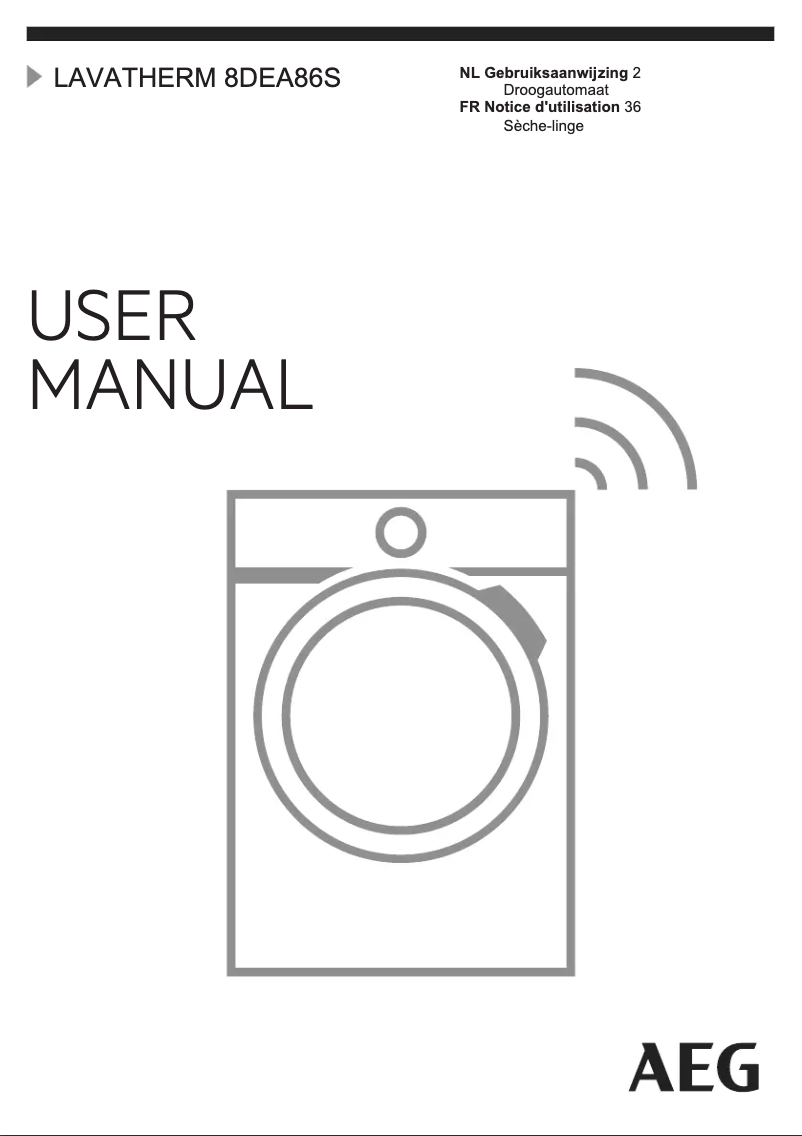 Image de la première page du manuel de l'appareil T8DEA86S
