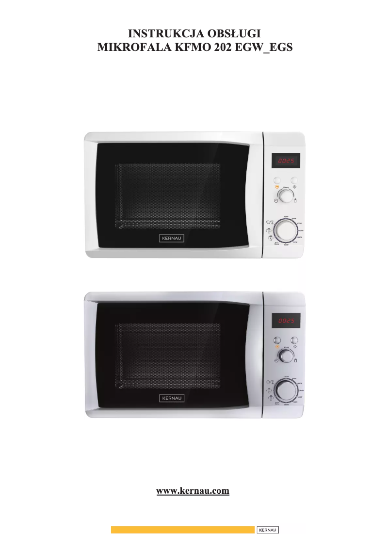 Page 1 de la notice Manuel utilisateur Kernau KFMO 202 EGS