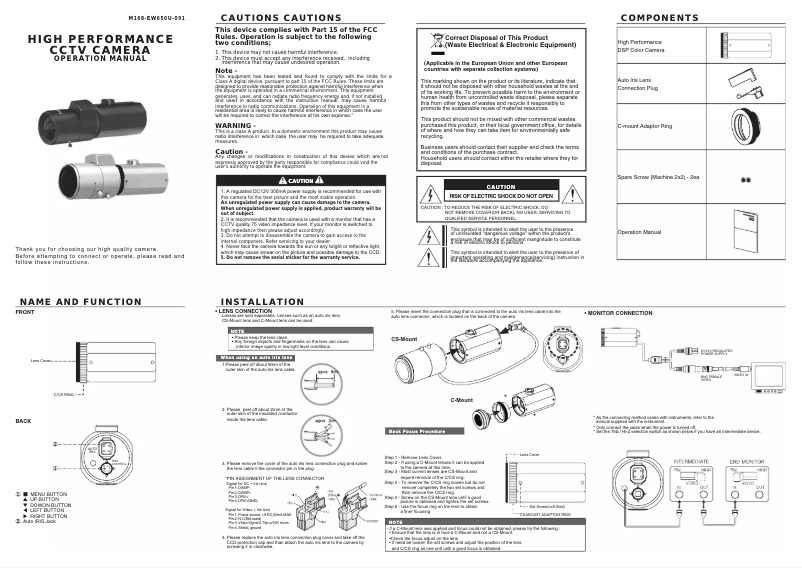 Page n°1 - Manuel utilisateur KT&C KPC-EW650NU