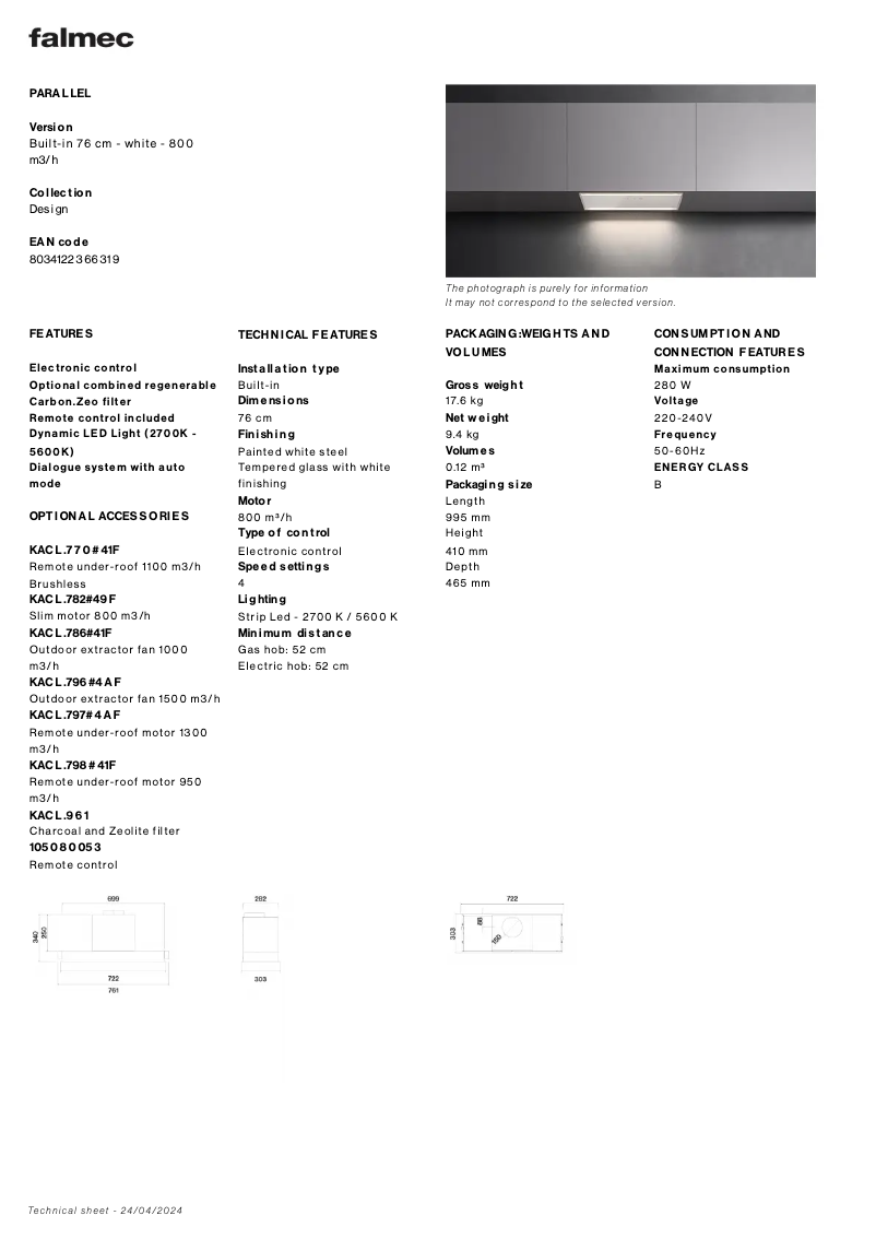 Image de la première page du manuel de l'appareil Parallel 70
